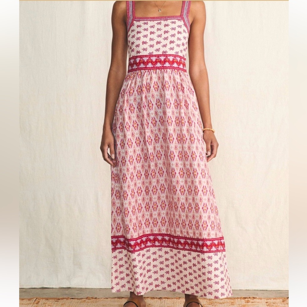 FAHERTY “Gracie” Maxi dress in Clara Ikat color